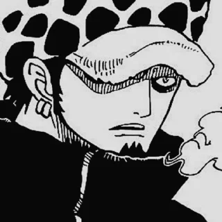👿 emoji Trafalgar D. Water Law Telegram sticker 8 of 24