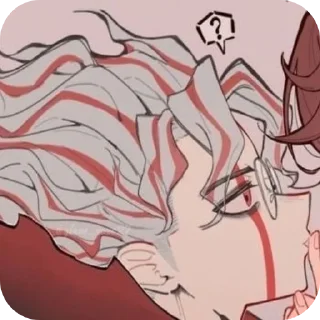 👄 emoji Ken Takakura (Okarun) @miyasan Telegram sticker 9 of 120