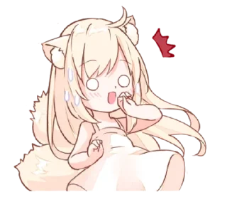 🌟 emoji Нэко Мия-тян - @tg_sticks Telegram sticker 23 of 37