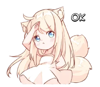 🌟 emoji Нэко Мия-тян - @tg_sticks Telegram sticker 24 of 37