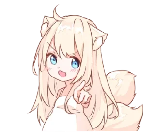 🌟 emoji Нэко Мия-тян - @tg_sticks Telegram sticker 3 of 37