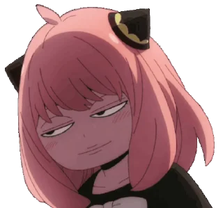 😏 emoji Anya @Earth928B Telegram sticker 17 of 25