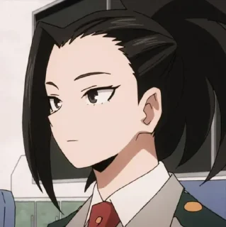 Sticker from Yaoyorozu Momo by @anime_stickerr