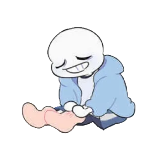 😴 emoji Sans-the-skeleton Telegram sticker 7 of 9