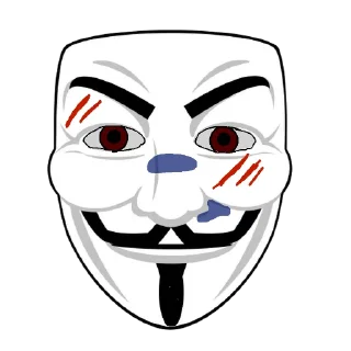 👊 emoji Логово Анонимусов Стикеры Telegram sticker 9 of 19