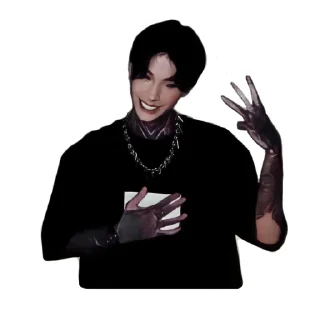 3️⃣ emoji Дима Матвеев 🖤 Telegram sticker 20 of 53