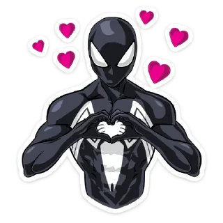 😍 emoji Человек паук @nyasticks Telegram sticker 1 of 29
