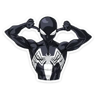 💪 emoji Человек паук @nyasticks Telegram sticker 8 of 29