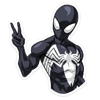 😌 emoji Человек паук @nyasticks Telegram sticker 10 of 29