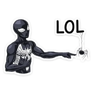 😂 emoji Человек паук @nyasticks Telegram sticker 17 of 29