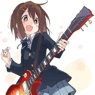 🎸 emoji Хурасава @anime_sticks Telegram sticker 1 of 36