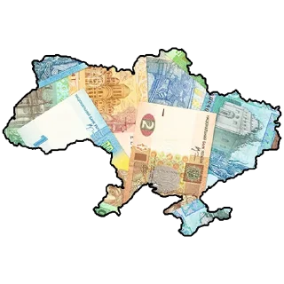 Sticker from Українська гривня