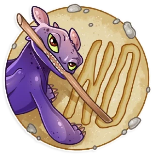 🙅‍♂️ emoji Toothless Telegram sticker 13 of 25