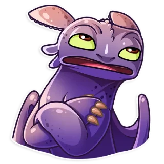 🙄 emoji Toothless Telegram sticker 10 of 25