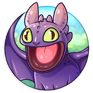 🤪 emoji Toothless Telegram sticker 20 of 25