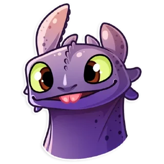 😛 emoji Toothless Telegram sticker 16 of 25