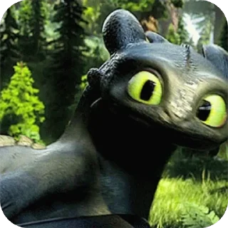 🙂 emoji Toothless Telegram sticker 15 of 58