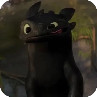 😁 emoji Toothless Telegram sticker 24 of 58