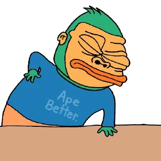 🫠 emoji Ape Terminal Telegram sticker 6 of 53