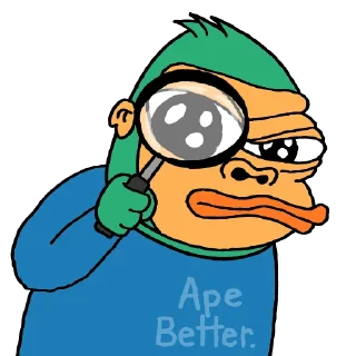 🔎 emoji Ape Terminal Telegram sticker 15 of 53