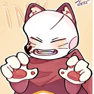 😾 emoji インクなし~♡ Telegram sticker 3 of 51