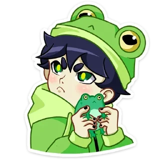 🐸 emoji Больше стиков тут: @stikery4 Telegram sticker 6 of 48