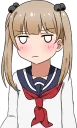 🙄 emoji Lazy pigtails girl :: @line_stickers Telegram sticker 21 of 40