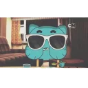 😎 emoji Gumball💙by @mlOobot Telegram sticker 1 of 92