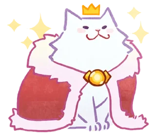 😺 emoji ⪩ ꒰ white kitten ꒱ ⪨ @plusikradom Telegram sticker 17 of 40