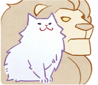 😺 emoji ⪩ ꒰ white kitten ꒱ ⪨ @plusikradom Telegram sticker 15 of 40