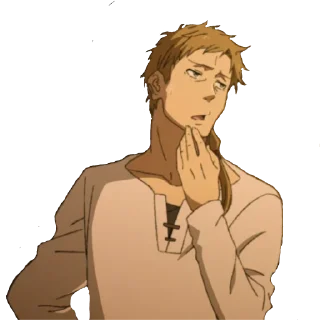 🤔 emoji Реинкарнация безработного Telegram sticker 22 of 120