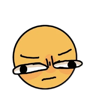 😐 emoji Смайлики ( чо ещё сказать ) Telegram sticker 10 of 99