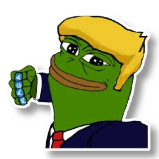 Sticker from MAGA Pepe @TIMEFLIESWHENYOU