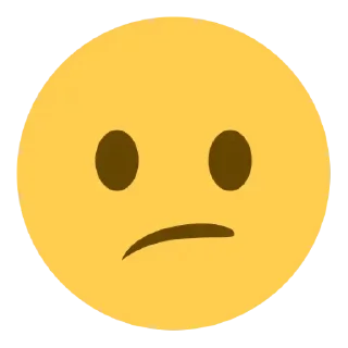 😕 emoji Больше стиков тут: @stikery4 Telegram sticker 15 of 18