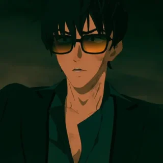 🤨 emoji ♡!!Nicholas D. Wolfwood!!♡ @Schmeebop Telegram sticker 2 of 55