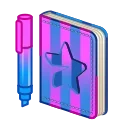 🎁 emoji Star Notepad by @GiftChanges Telegram sticker 20 of 100