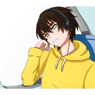 🤨 emoji Архангел-кун @Nyasticks Telegram sticker 19 of 41