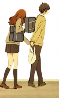 🚶‍♀ emoji Horimiya/ @Akunostickers Telegram sticker 13 of 120