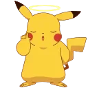 😇 emoji Пикачу @AllAnimeStickers Telegram sticker 8 of 20