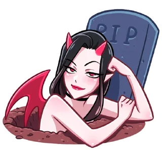 Sticker from Дьяволица без надписей @TgSticker