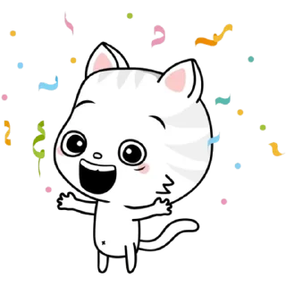 🥳 emoji котииииииикккккккккккк Telegram sticker 9 of 27