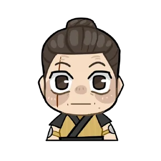 😐 emoji @Black_Rubus (MKStickers) Telegram sticker 18 of 26