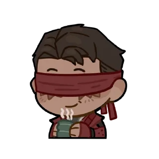 😌 emoji @Black_Rubus (MKStickers) Telegram sticker 23 of 26