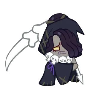 😣 emoji Лікоріш Кукі @crkstickersua Telegram sticker 8 of 37