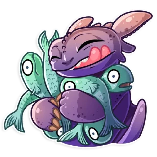 🤤 emoji Toothless Telegram sticker 21 of 25