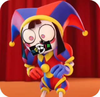 Sticker from The amazing digital circus