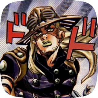 🌟 emoji Gyro Zeppeli / Джайро Цеппели Telegram sticker 6 of 30
