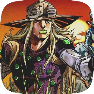 🌟 emoji Gyro Zeppeli / Джайро Цеппели Telegram sticker 20 of 30