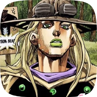 🌟 emoji Gyro Zeppeli / Джайро Цеппели Telegram sticker 21 of 30