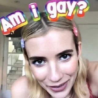 🌚 emoji Эмма Робертс Telegram sticker 12 of 28